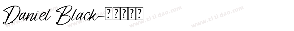 Daniel Black字体转换